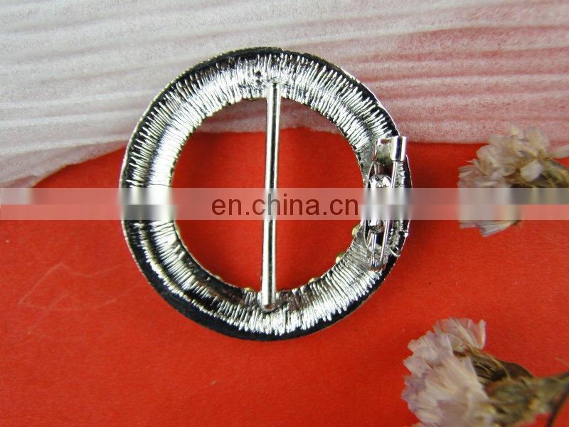 Bailange mixed colors big round rhinestone buckle sliders