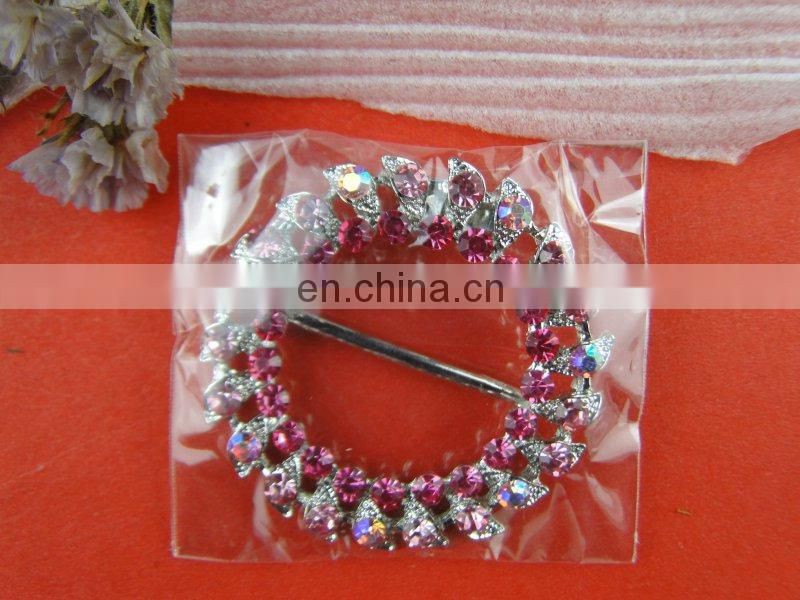 Bailange wedding chair sash buckle round rhinestone diamond buckle