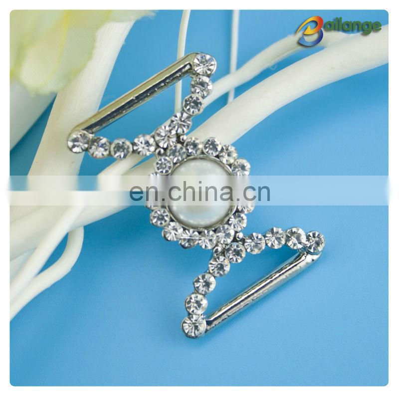 mini pearl rhinestone buckles
