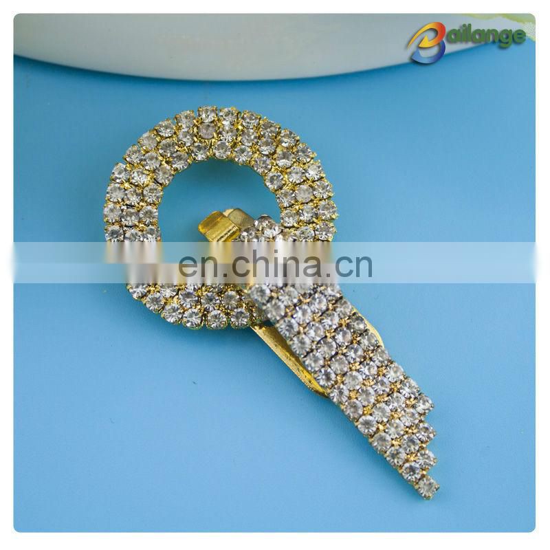 Bailange wholesale rhinestone belt buckle clasp belt buckle for wedding dresses