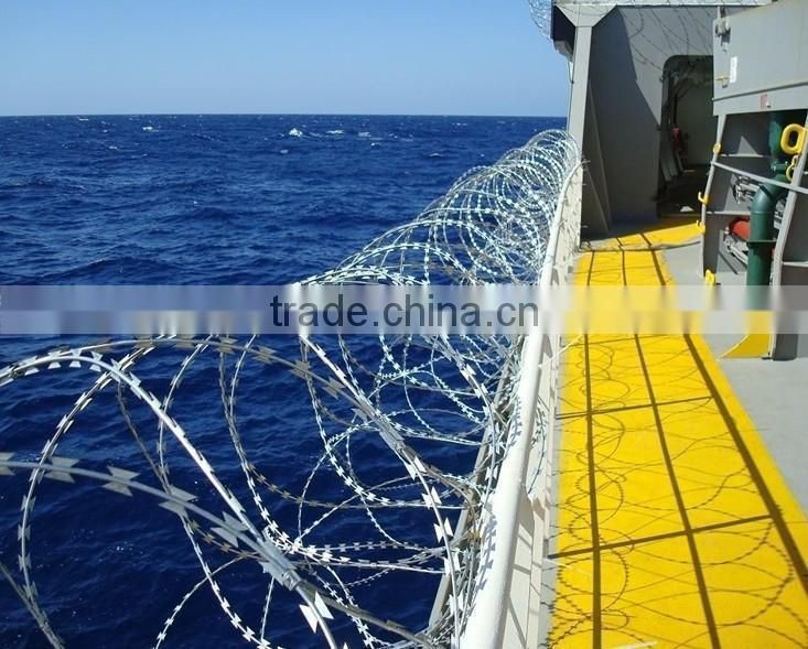 Direct factory stainless steel razor wire/galvanized razor wire fencing/cheap razor wire