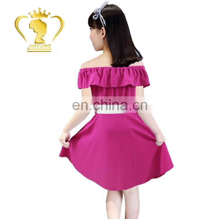 Factory direct supply hot selling princess girl kids dress 2017