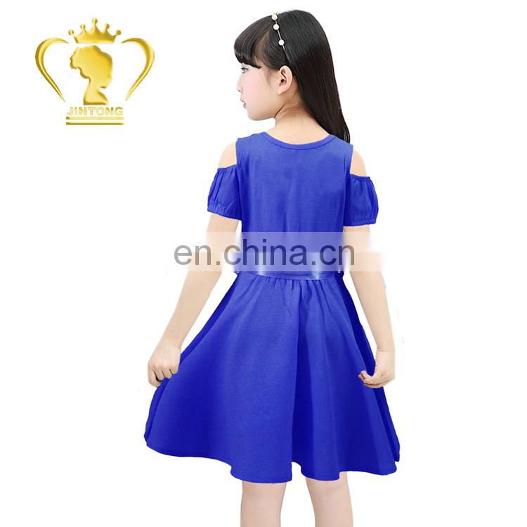 High quality wholesale child clothing birthday dress for girl of 7 years old