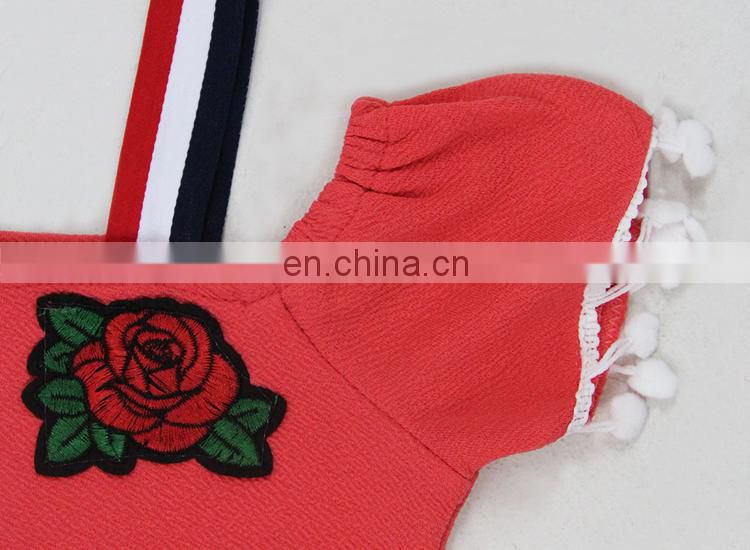 2017 hot sale wholesale korean style kids clothing dress for girls