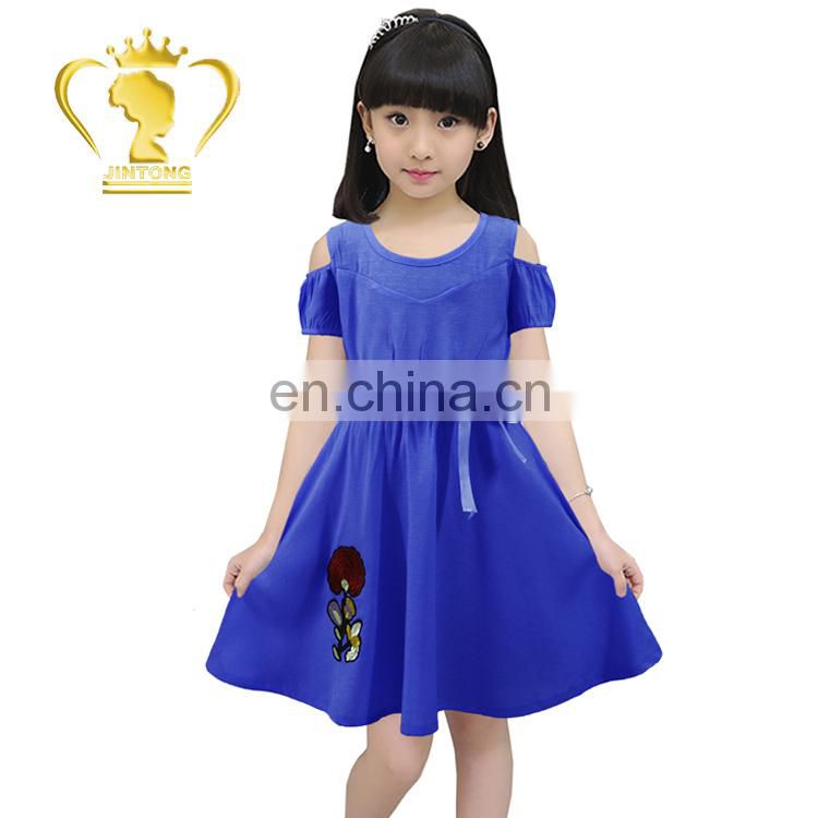 High quality wholesale child clothing birthday dress for girl of 7 years old