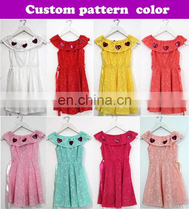 High quality 8 years baby girl party dress design dresses in bangalore 2017