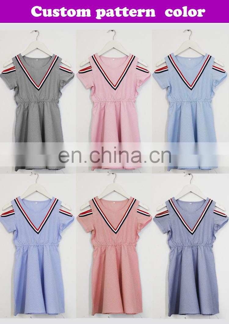 2017 France hot sale dresses for girls of 7 years old