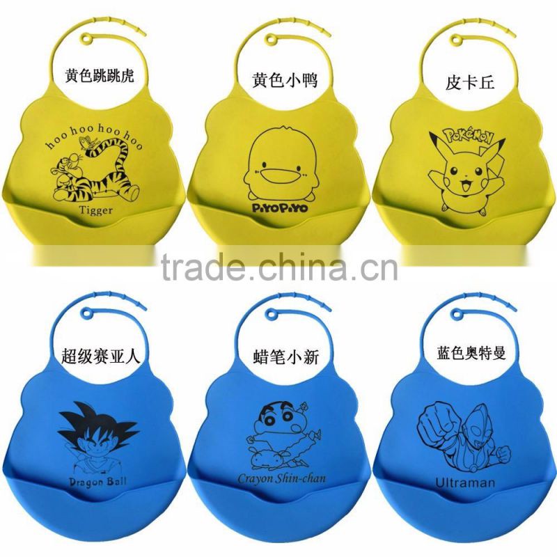 BPA free silicone baby bib soft infant feeding baby kids bibs