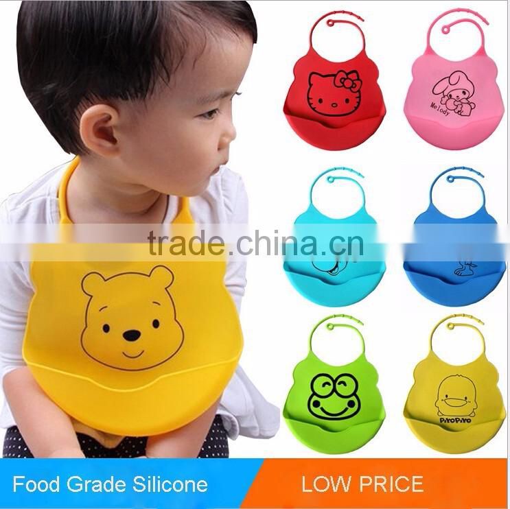 BPA free silicone baby bib soft infant feeding baby kids bibs