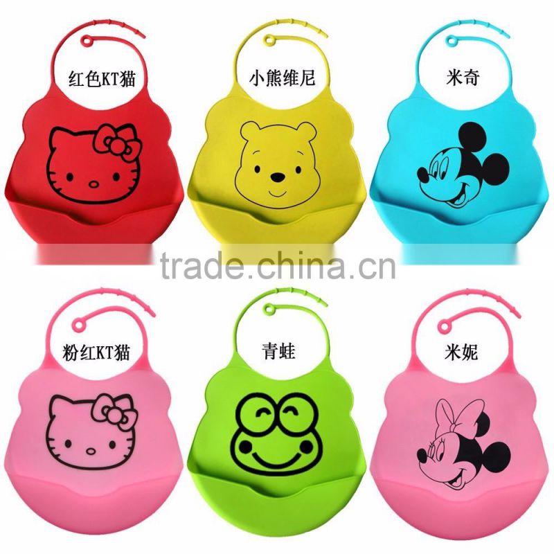 BPA free silicone baby bib soft infant feeding baby kids bibs