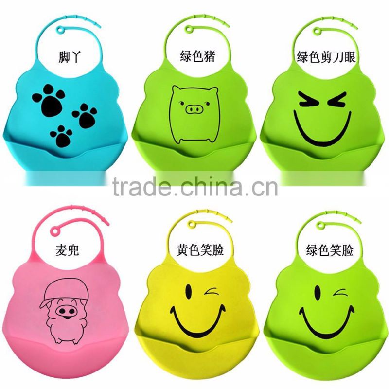 BPA free silicone baby bib soft infant feeding baby kids bibs