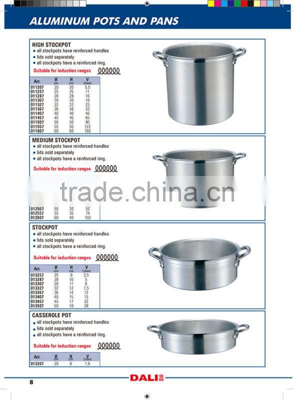 2015 Hot sale stainless steel soup tureen and pans sets /201 stainless steel material stockpots/cooking pots
