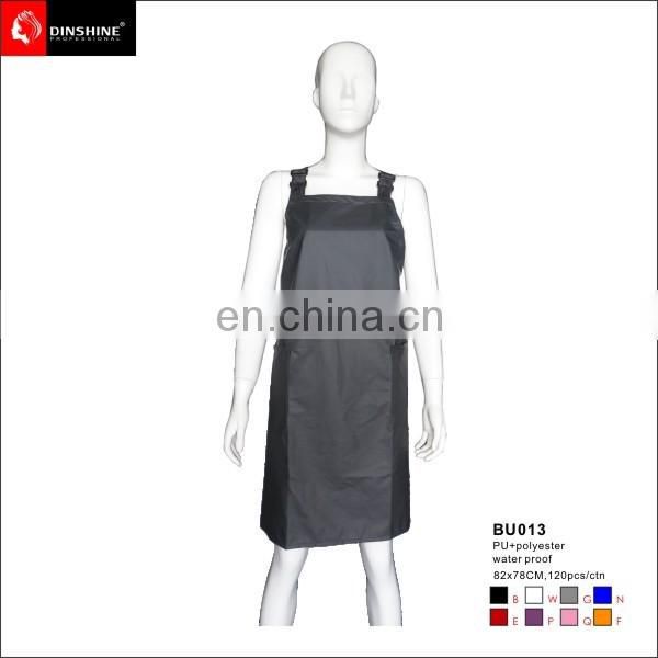 2017 hot new products waterproof black barber apron
