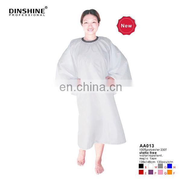 cotton+polyester nail salon uniform barber apron for hairdressing