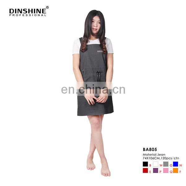 2017 good sell high quality durable fashion polyester salon tablier apron