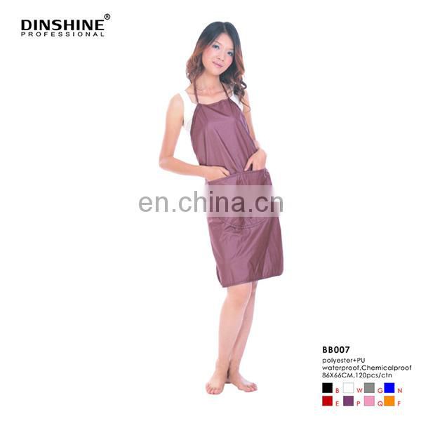 2017 good sell high quality durable fashion polyester salon tablier apron