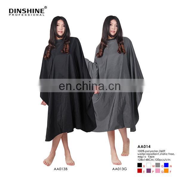 cotton+polyester nail salon uniform barber apron for hairdressing