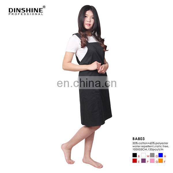 2017 good sell high quality durable fashion polyester salon tablier apron