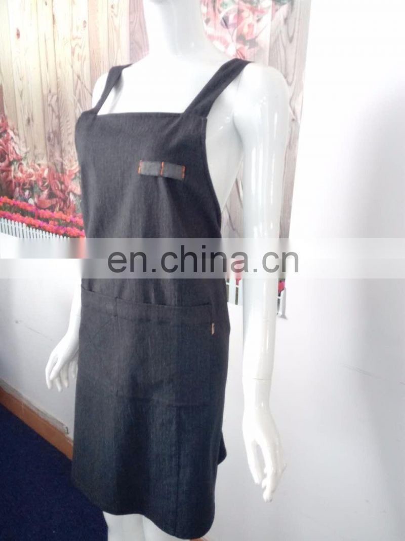 2017 Wholesale jeans apron for man durable