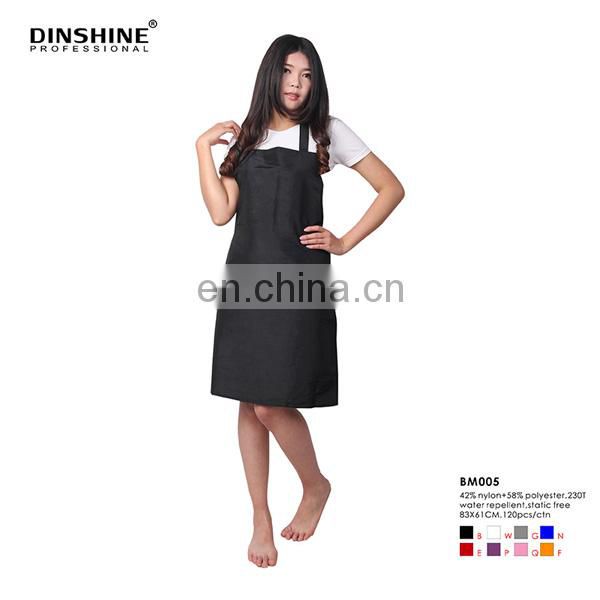 2017 good sell high quality durable fashion polyester salon tablier apron