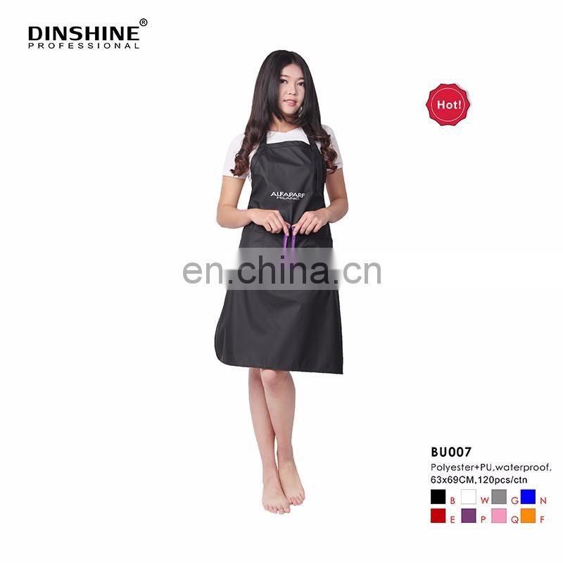 2017 hot new products waterproof black barber apron