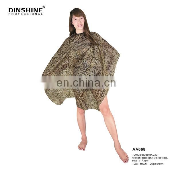 cotton+polyester nail salon uniform barber apron for hairdressing