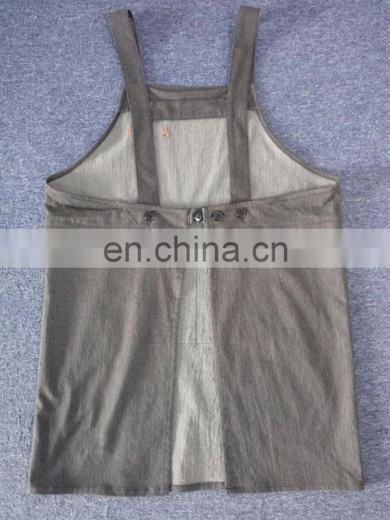 2017 Wholesale jeans apron for man durable