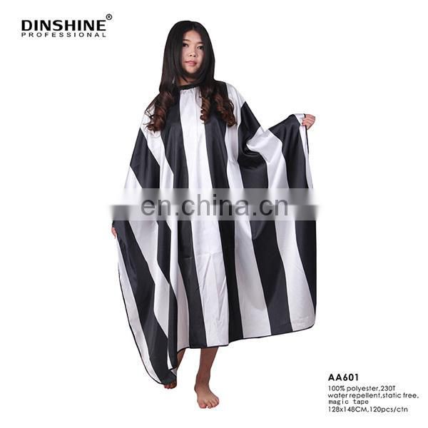 cotton+polyester nail salon uniform barber apron for hairdressing