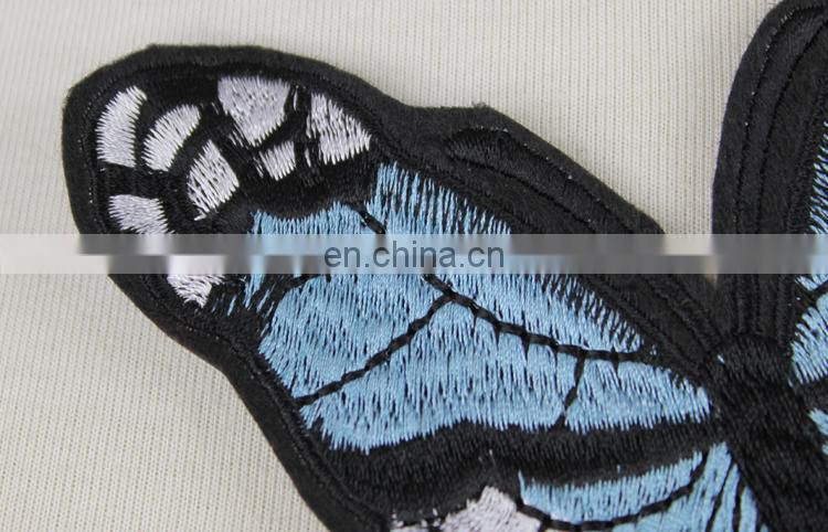 Decorative clothing patches and custom embroidery butterfly applique