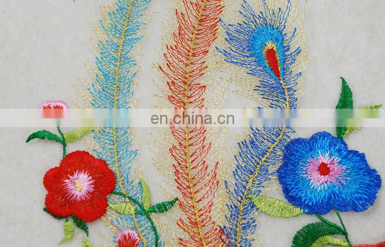 Beautiful rich multicolored decorations applique embriodery patch