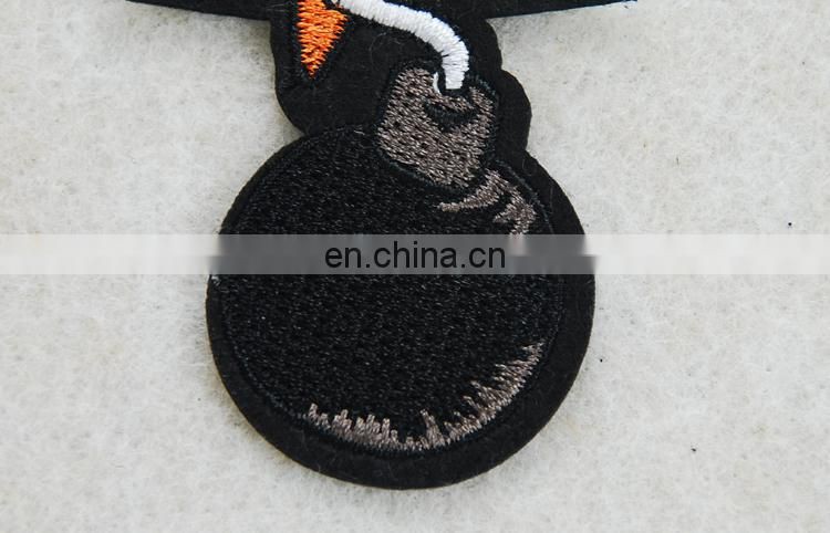 2017 new fancy style mine applique embriodery patch