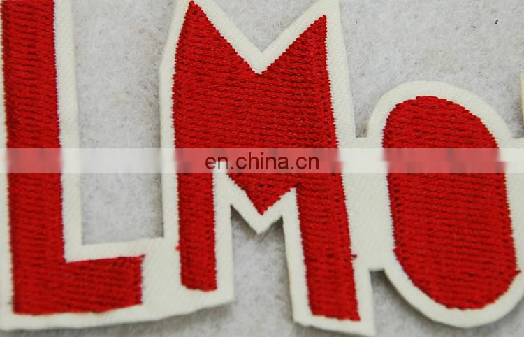 2017 the newest style embroidery letter patch