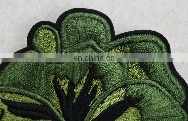 High quality embroidery lotus leaf patch