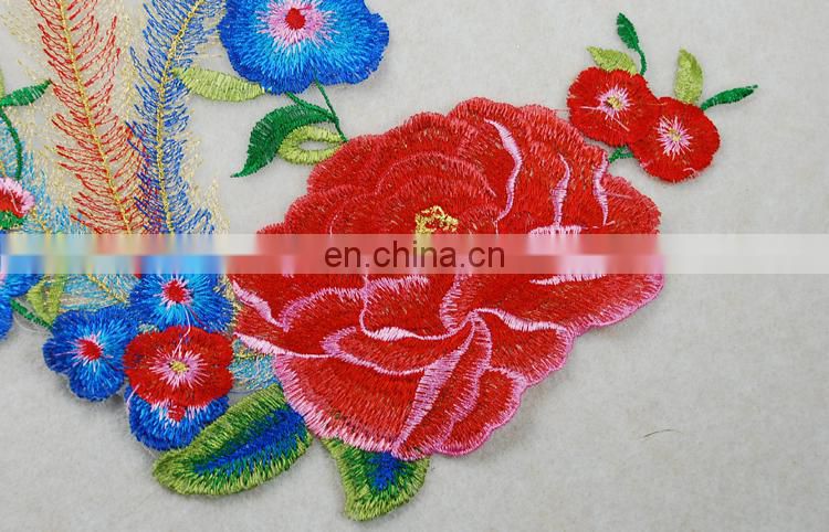Beautiful rich multicolored decorations applique embriodery patch