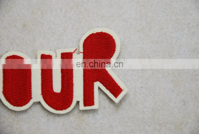 2017 the newest style embroidery letter patch