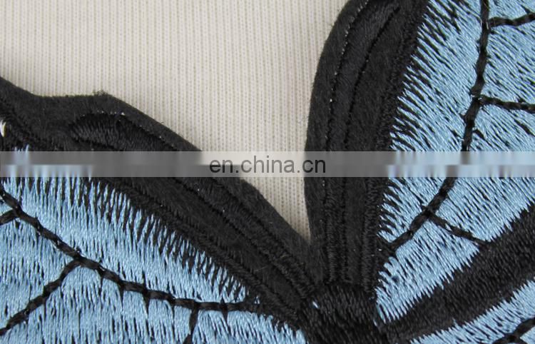 Decorative clothing patches and custom embroidery butterfly applique