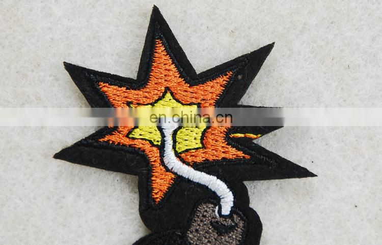 2017 new fancy style mine applique embriodery patch