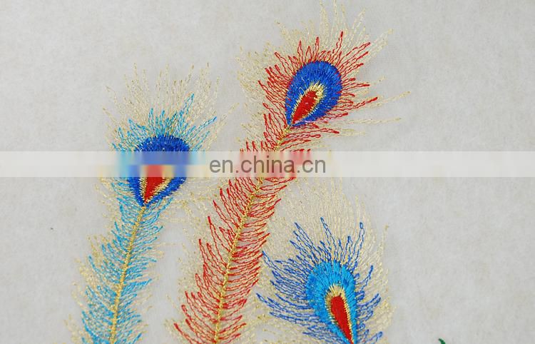 Beautiful rich multicolored decorations applique embriodery patch