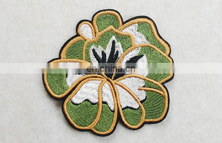High quality embroidery lotus leaf patch