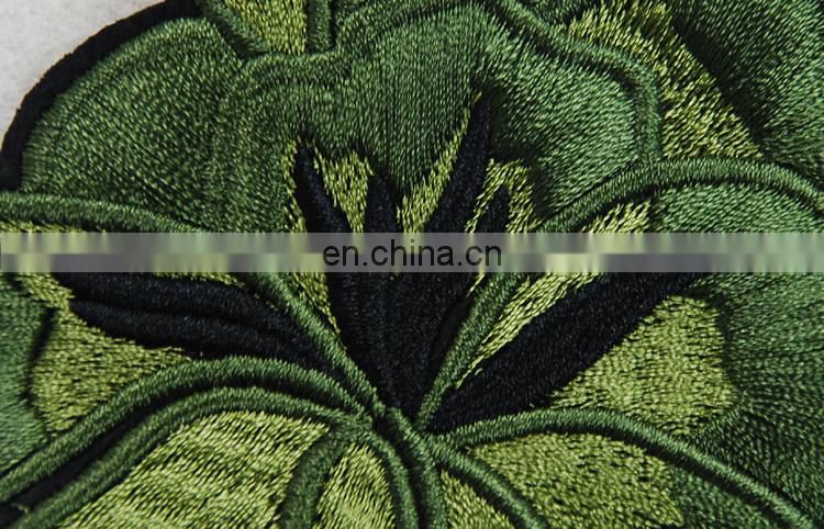 High quality embroidery lotus leaf patch