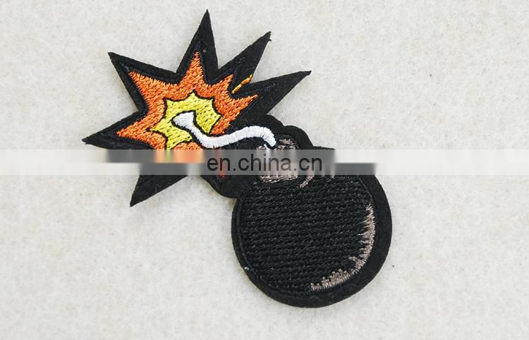 2017 new fancy style mine applique embriodery patch