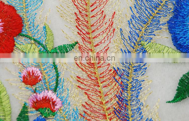 Beautiful rich multicolored decorations applique embriodery patch