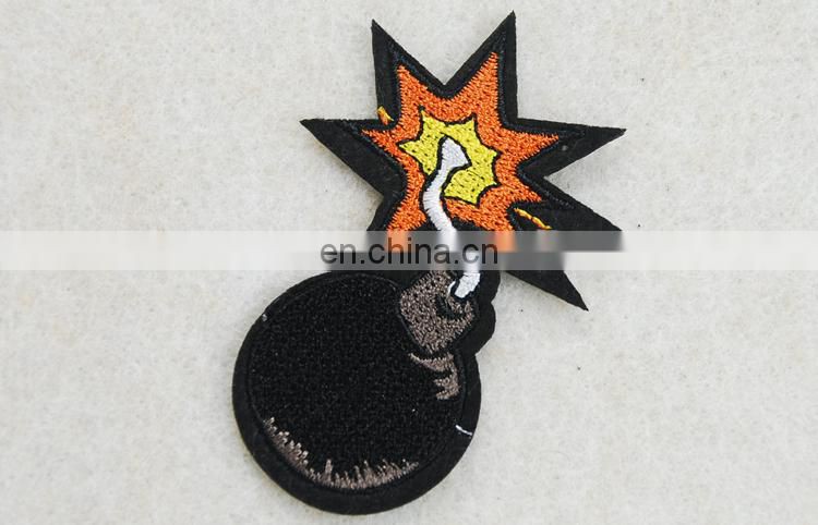 2017 new fancy style mine applique embriodery patch