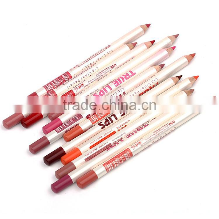 Waterproof 12 colors lip liner pencil set