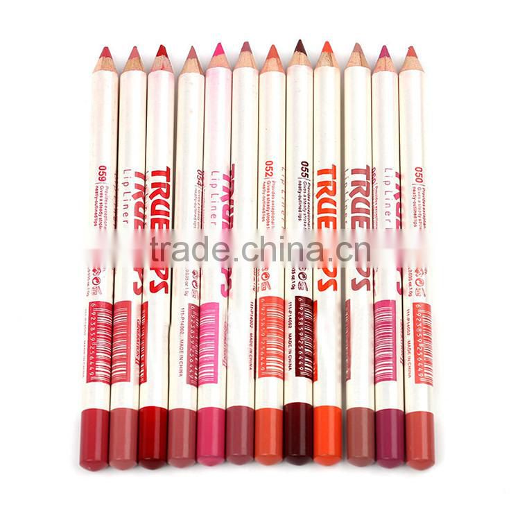 Waterproof 12 colors lip liner pencil set