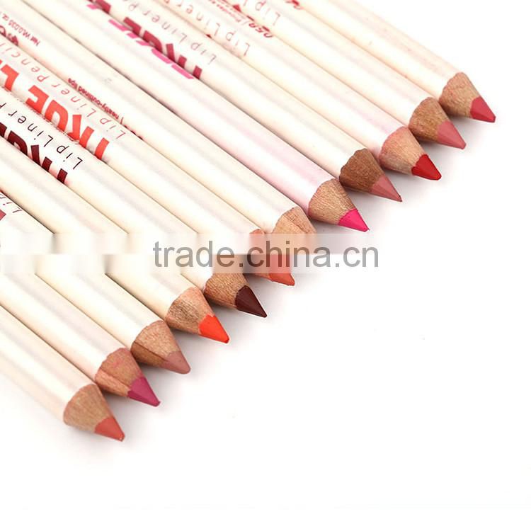 Waterproof 12 colors lip liner pencil set