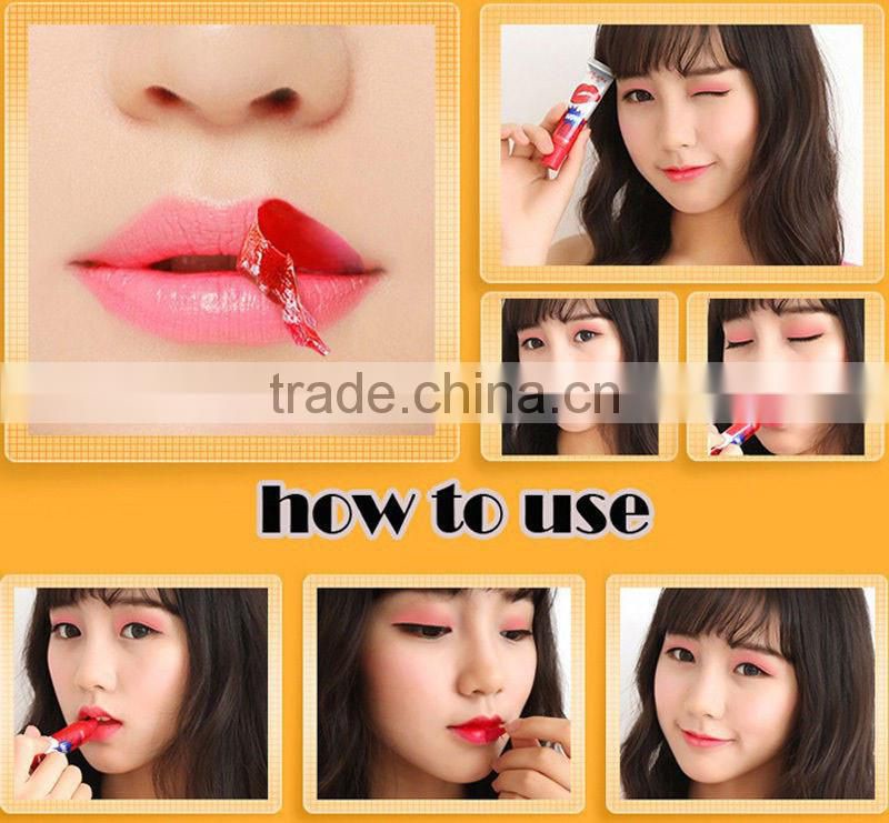 Girls makeup tools magic lipstick waterproof peel off lip gloss