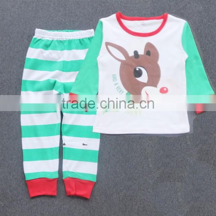 Best selling baby christmas clothes suit many kinds of boutique baby suit design fancy kids christmas deer cute design clothing