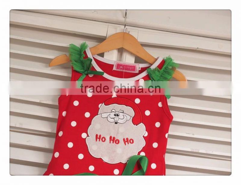 2016 Bulk sale children polka dot frocks dress kids wear christmas tutu dress clothes fancy christmas lights led