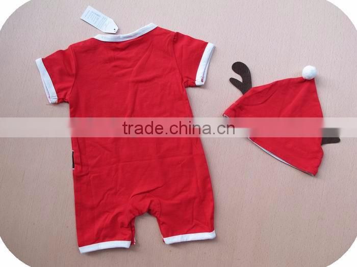 Guangzhou feiming factory baby romper suit boutique kids romper jumpsuit christmas novelty product clothes